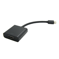 ITB RO12.99.3129 video cable adapter 0.15 m Mini DisplayPort HDMI Black
