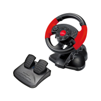 xlyne EG103 mando y volante PC,Playstation 2,Playstation 3 Digital Negro, Rojo