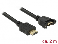 DeLOCK 85464 HDMI-Kabel 2 m HDMI Typ A (Standard) Schwarz