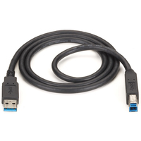 Black Box USB30-0010-MM USB-kabel 3 m USB 3.2 Gen 1 (3.1 Gen 1) USB A USB B Zwart