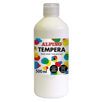 Alpino DM010170 farba temperowa 500 ml Butelka Biały