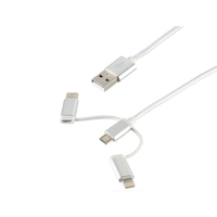 S/CONN 14-50067 USB Kabel USB 2.0 1 m USB A Micro-USB B Weiß