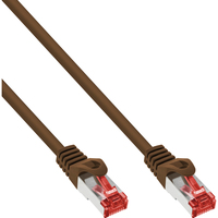 InLine Patch Cable S/FTP PiMF Cat.6 250MHz PVC copper brown 10m