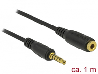DeLOCK 85701 Audio-Kabel 1 m 3.5mm Schwarz