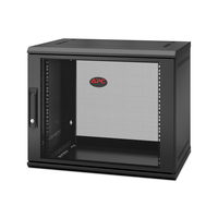 APC NetShelter WX 9U Single Hinged Wall-mount Enclosure 400mm Deep. Wandmontiertes Regal Schwarz