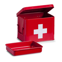 Zeller Present Medizinbox, Metall, rot