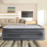 Intex DuraBeam Comfort-Plush High-Rise Doppelmatratze Grau