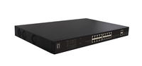 LevelOne FGP-2031 łącza sieciowe Nie zarządzany Fast Ethernet (10/100) Obsługa PoE 1U Czarny