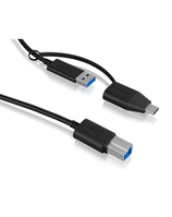 ICY BOX IB-CB032 cable USB 1 m USB 3.2 Gen 1 (3.1 Gen 1) USB B USB A Negro