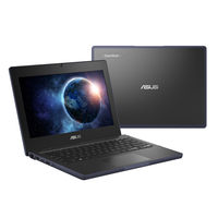 ASUS BR1104CGA-N00032XA Laptop 29,5 cm (11.6") HD Intel® N N100 8 GB LPDDR5-SDRAM 128 GB Flash Wi-Fi 6 (802.11ax) Windows 11 Pro Education Zwart, Grijs