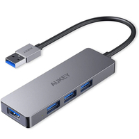 AUKEY CB-H36 interface hub USB 2.0 5000 Mbit/s Silver