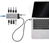 Manhattan USB-C Dock/Hub, Ports (x10): Ethernet, HDMI (x2 8k), USB-A (x5) and USB-C (x2), With Power Delivery (100W) to USB-C Port (Note additional USB-C wall charger and USB-C ...