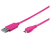 Goobay 63682 USB Kabel 0,95 m USB 2.0 USB A Micro-USB B Pink