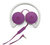 HP H2800 Purple Headset Vezetékes Fejpánt Calls/Music Lila