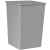 Rubbermaid Untouchable 3958 132.5 L Square Linear low-density polyethylene (LLDPE) Grey