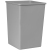 Rubbermaid Untouchable 3958 132,5 l Vierkant Lineaire lagedichtheidpolyetheen (LLDPE) Grijs