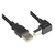 Techly ICOC U-AB-30-ANG USB-kabel 3 m USB 2.0 USB A USB B Zwart
