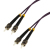 MCL ST/ST 2m OM4 câble de fibre optique Violet
