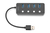 Digitus Hub USB 3.0, 4 ports, commutable, boîtier aluminium