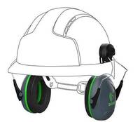 Helm-Kapselgehörschützer Noise Defender 1 für Helm mit 30 mm Schlitz, Dämmwert SNR 26 dB, EN 352-3