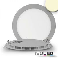 Article picture 1 - LED downlight ultra-flat :: round :: silver :: dimmable :: 18W :: warm white