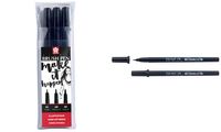 SAKURA Stylo pinceau PIGMA BRUSH, étui de 3, noir (8012113)