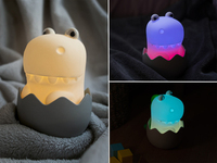 Nachtlicht DIGGY DINO, per USB aufladbar, mit Farbwechsel & 2 Lichtmodi