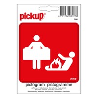 Pickup Pictogram 10x10cm Blusdeken