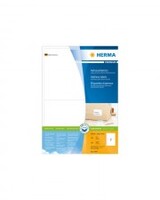HERMA Premium Permanent selbstklebende matte laminierte Adressetiketten aus Papier weiß 199.6 x 143.5 mm 200 Etiketten 100 Bogen x 2