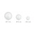 Relaxdays 72er Set Styroporkugeln, gemischt, kleine & große Bastelkugeln, zum Basteln & Bemalen, ∅: 2, 5 & 7 cm, weiß