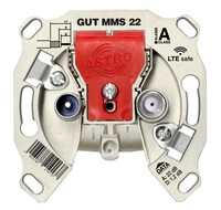 BK-Modem-Durchgangsdose 5-1800MHz 10dB GUT MMS 22