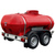 2000 Litres Twin Axle Highway Drinking Water Bowser - Galvanised Chassis - Red - 50mm Ball Hitch