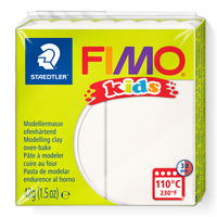 FIMO® kids 8030 Ofenhärtende Modelliermasse, Normalblock weiß