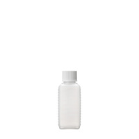Vierkantflasche HD-PE, 100 ml, Schraubv. weiß