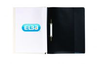 Elba A4+ Report File Capacity 160 Sheets Clear Front A4 Black Ref 400055036 [Pack 25]