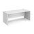 Maestro 25 straight desk 1800mm x 800mm - white top with panel end leg