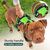 BLUZELLE Pettorina Cane per Cani di Taglia Media, Imbracatura con Maniglia & Tasca per Localizzatore GPS, Gilet per Cani Cinghie Riflettenti e Regolabile, Anti-Trazione, - M Verde