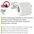 WENKO Turbo-Loc® Edelstahl Toilettenpapierhalter ohne Deckel Quadro, rostfrei