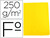 Subcarpeta cartulina gio simple intenso folio amarillo 250g/m2