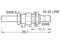 SMB Stecker 50 Ω, RG-188A/U, RG-174/U, KX-3B, RG-316/U, KX-22A, Löt-/Crimpanschl