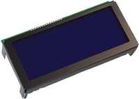 LCD-Display, 16 x 2 Zeichen, STN-blau, Betrachtungsbereich: 59 x 23 mm, DEM 1622