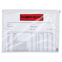 Dokumententaschen RAJA Eco bedruckt, "Lieferschein-Rechnung - Packing List-Invoice" 225 x 165 mm Mini-Pack