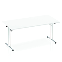 Dynamic Impulse 1600mm Folding Rectangular Table White Top I000709