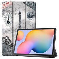 Tri-fold caster hard shell cover - Eiffel Tower Style for Samsung Tablet-Hüllen