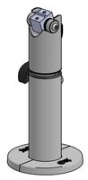 Telescopic pole with Duratilt -BLACK-Holders