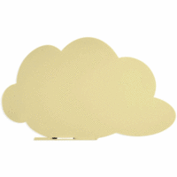 Symbol-Tafel Skinshape Wolke lackiert 100x150cm RAL 1015 hellelfenbein