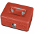 Geldkassette mit Münzeinwurf 12,5x9,5x6,0 cm rot