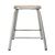 Bolero Bistro Low Stools - Galvanised Steel with Wooden Seat Pad - Pack of 4