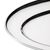 Olympia Oval Serving Tray with Wide Raised Rim Made of Stainless Steel - 560mm