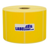 Thermodirekt-Etiketten 57,15 x 31,75 mm, 2.100 Thermoetiketten Thermo-Eco Papier auf 1 Zoll (25,4 mm) Rolle, Etikettendrucker-Etiketten permanent